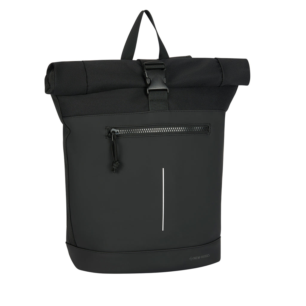 New Rebels Bruce New York 21L Rolltop Rugzak Waterafstotend Laptop 15.6"