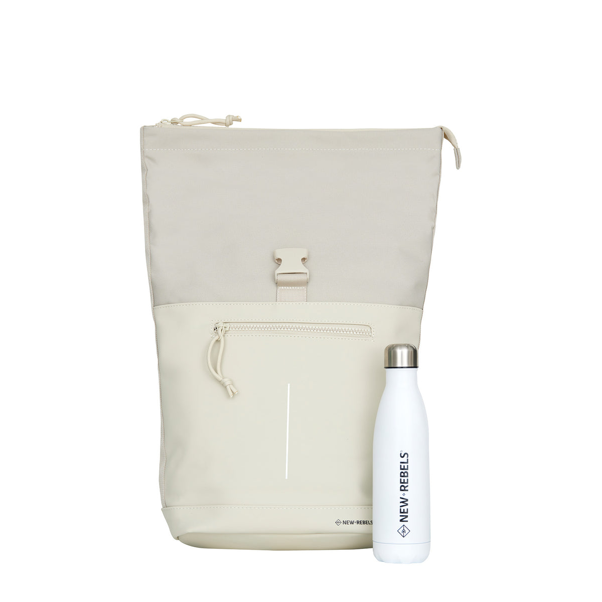 New Rebels Bruce New York 21L Rolltop Rugzak Waterafstotend Laptop 15.6"
