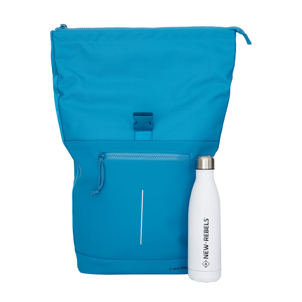 New Rebels Bruce New York 21L Rolltop Rugzak Waterafstotend Laptop 15.6"