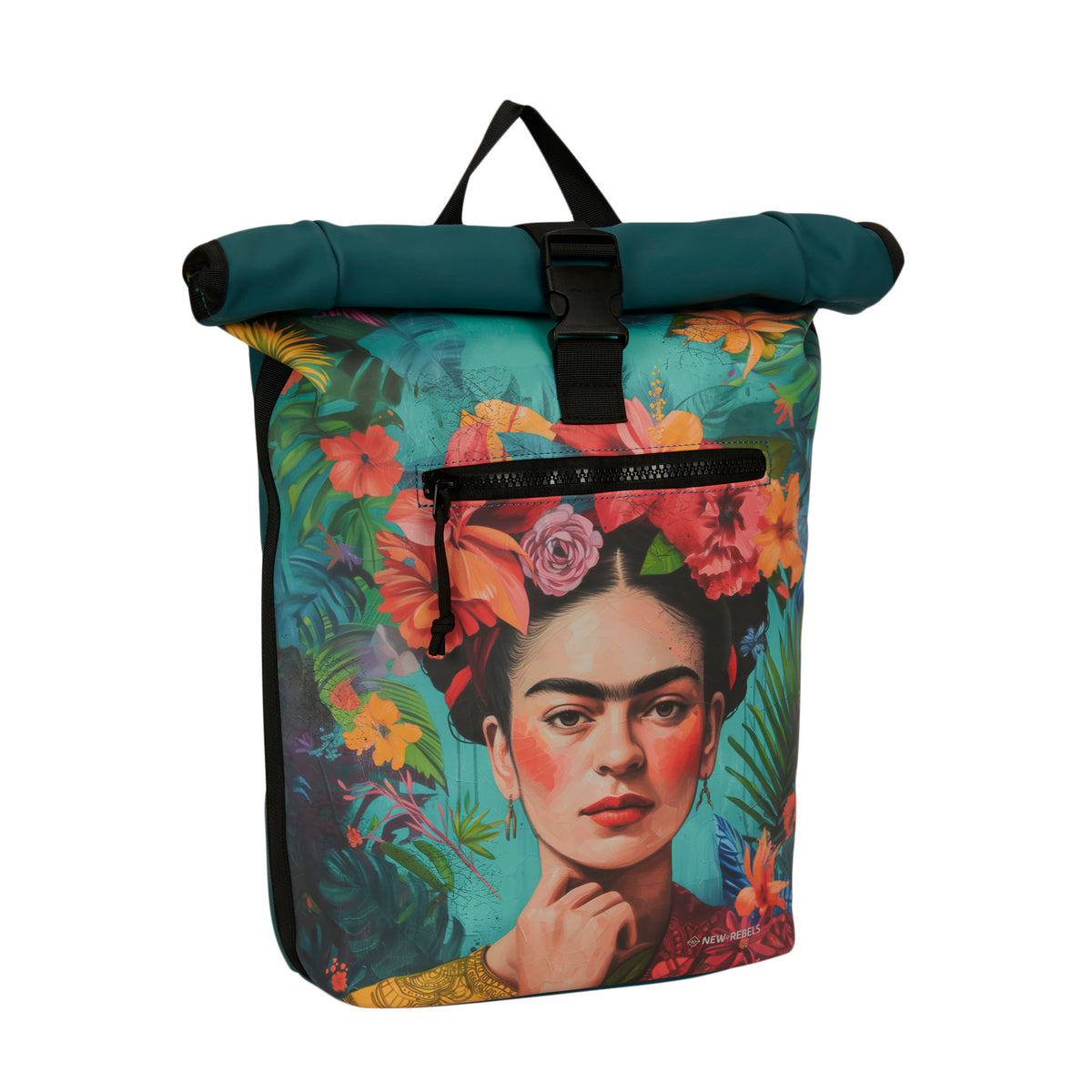 Mart Art - New York Flowerhead 21L Rugtas Rolltop Waterafstotend Laptop 15.6"