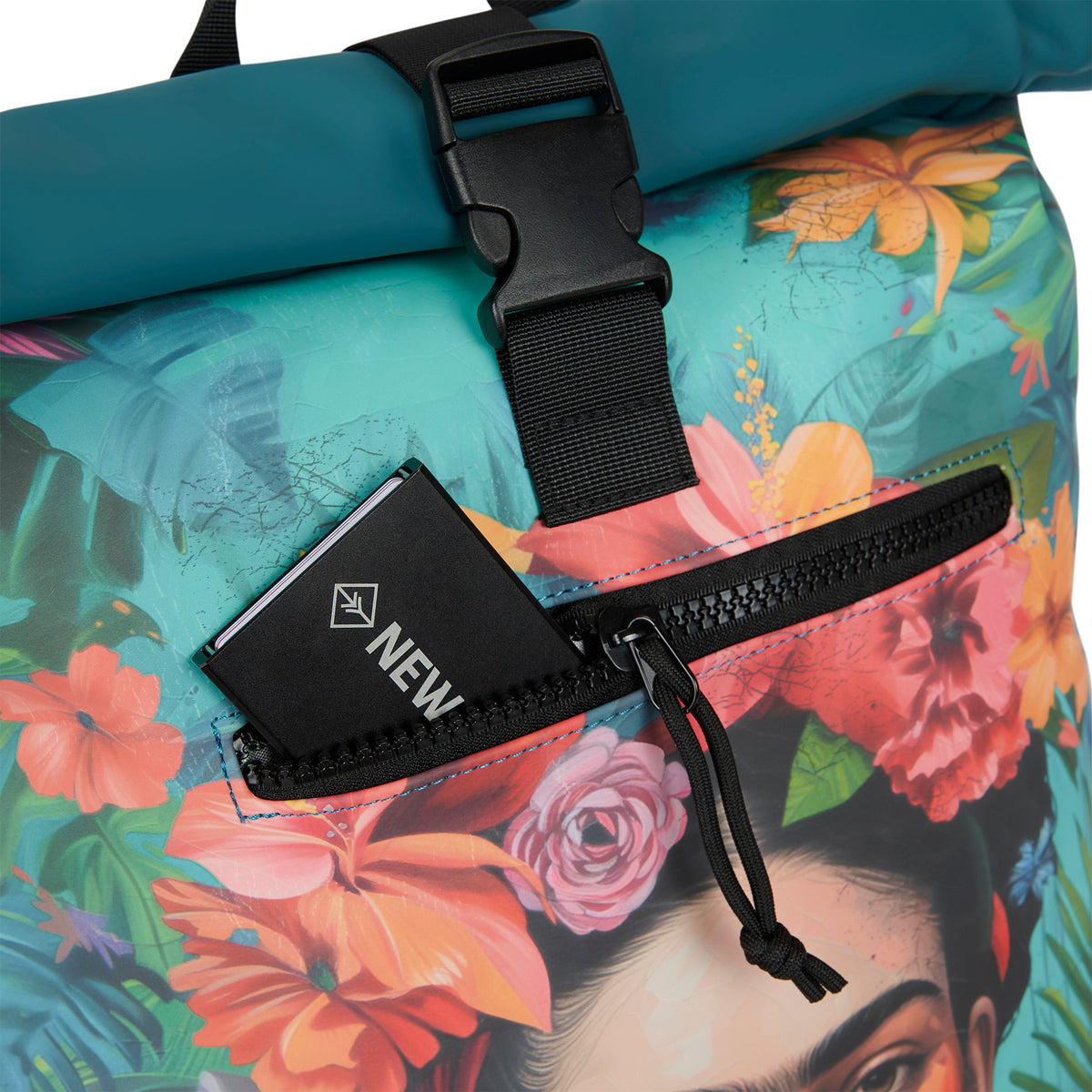 Mart Art - New York Flowerhead 21L Rugtas Rolltop Waterafstotend Laptop 15.6"