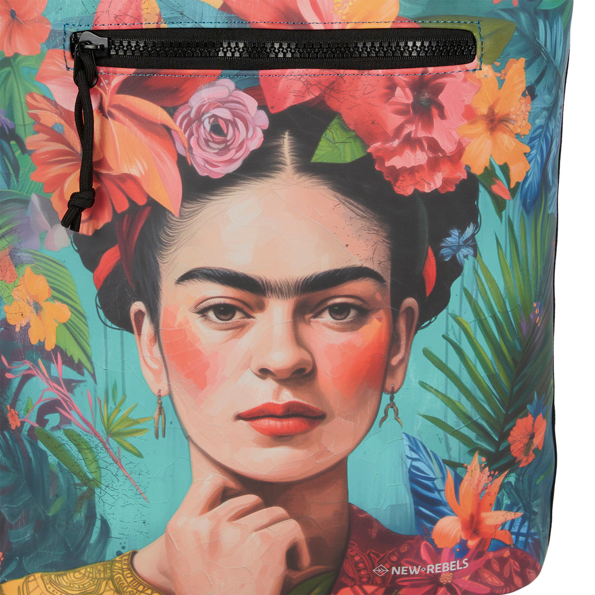 Mart Art New York Flowerhead 21L Rugtas Rolltop Waterafstotend Laptop 15.6"