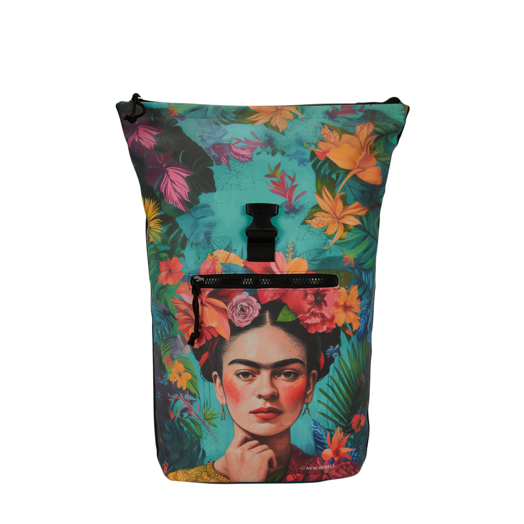 Mart Art New York Flowerhead 21L Rugtas Rolltop Waterafstotend Laptop 15.6"