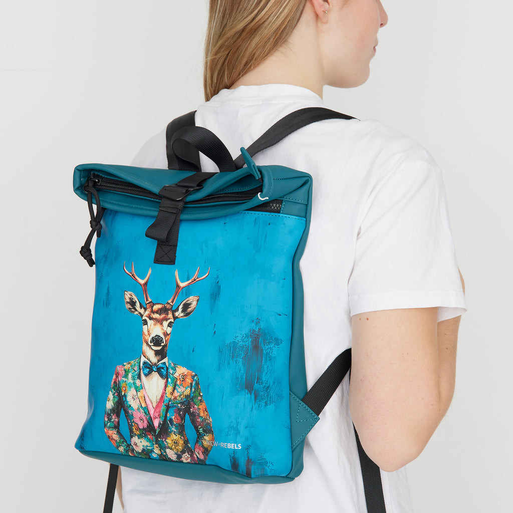 New Rebels Mart Art - Los Angeles Rolltop Backpack Mini