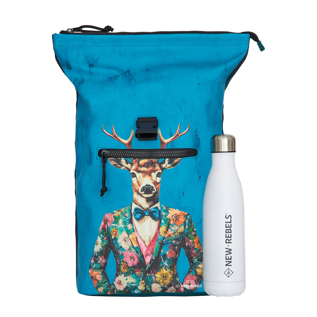 Mart Arts - New York Dressed Deer Rolltop Backpack 16L