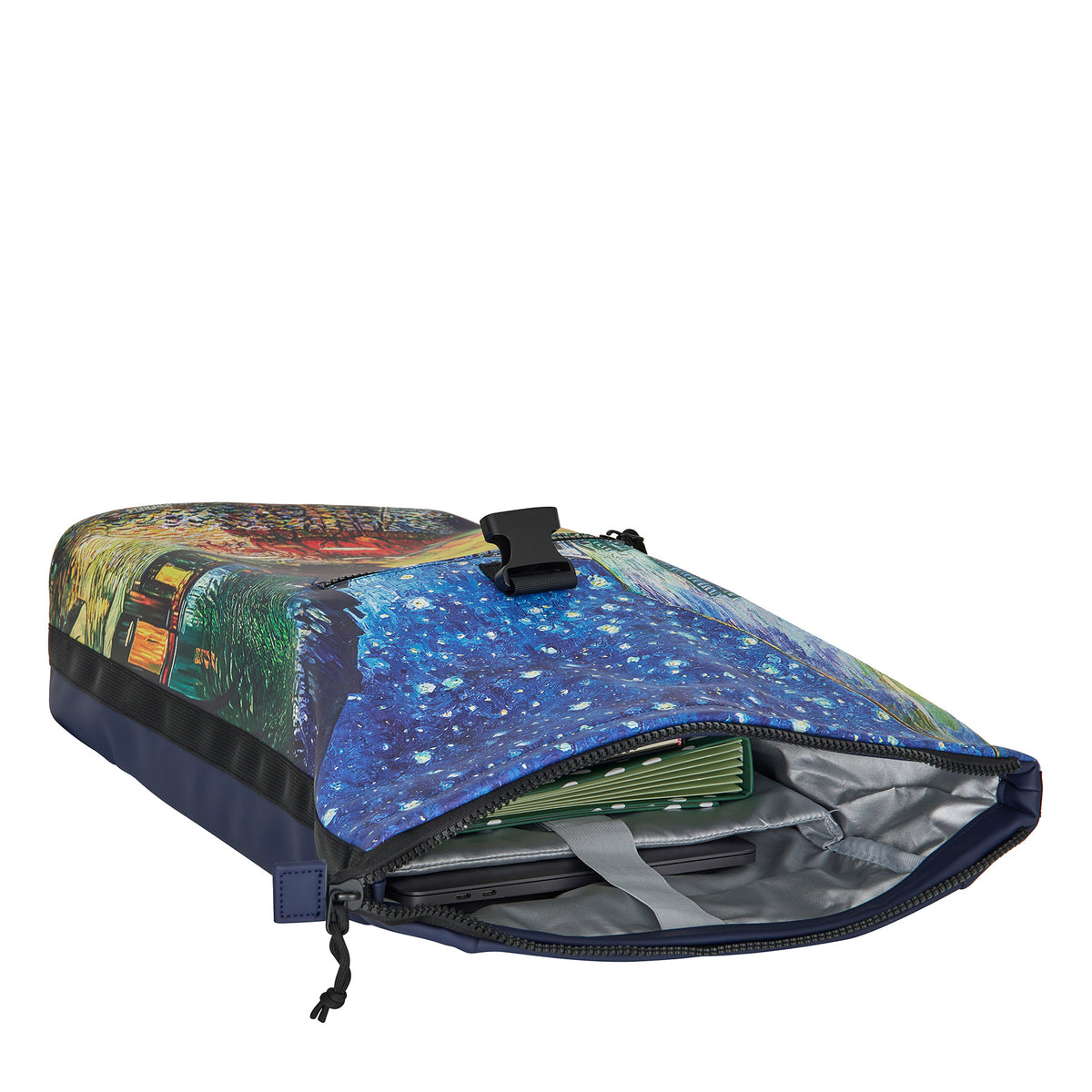 Mart Art - New York Cafe at Night Rolltop Rugzak 21L