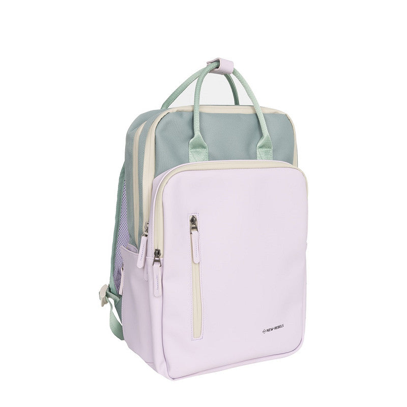 Ferron Milwaukee PU Nylon Waterafstotende Rugzak 15.6 inch Laptop Rugtas Schooltas Werktas en Reistas 19L