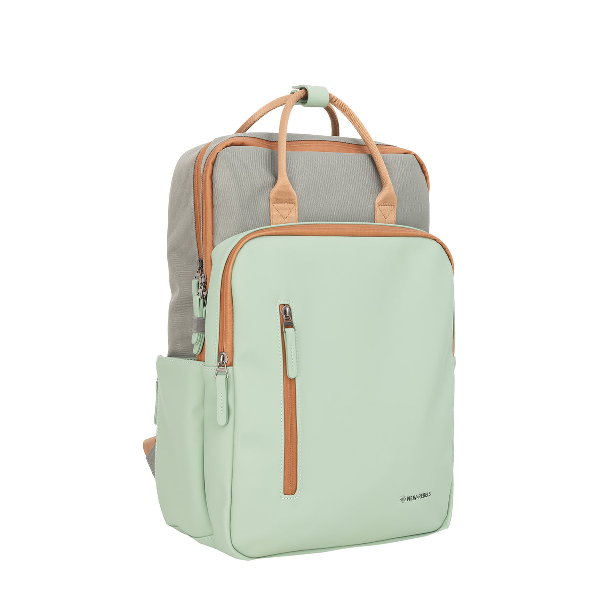Ferron Milwaukee PU Nylon Waterafstotende Rugzak 15.6 inch Laptop Rugtas Schooltas Werktas en Reistas 19L