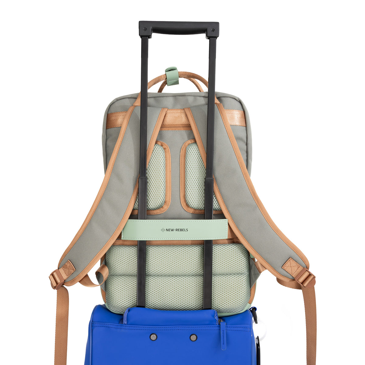 Ferron Milwaukee PU Nylon Waterafstotende Rugzak 15.6 inch Laptop Rugtas Schooltas Werktas en Reistas 19L