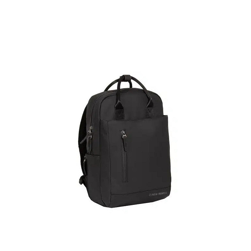 Bruce Miami Rugzak 9L Waterafstotende Laptop Rugtas 13 inch Schooltas en Werktas van PU Nylon Comfortabel Comp 9L