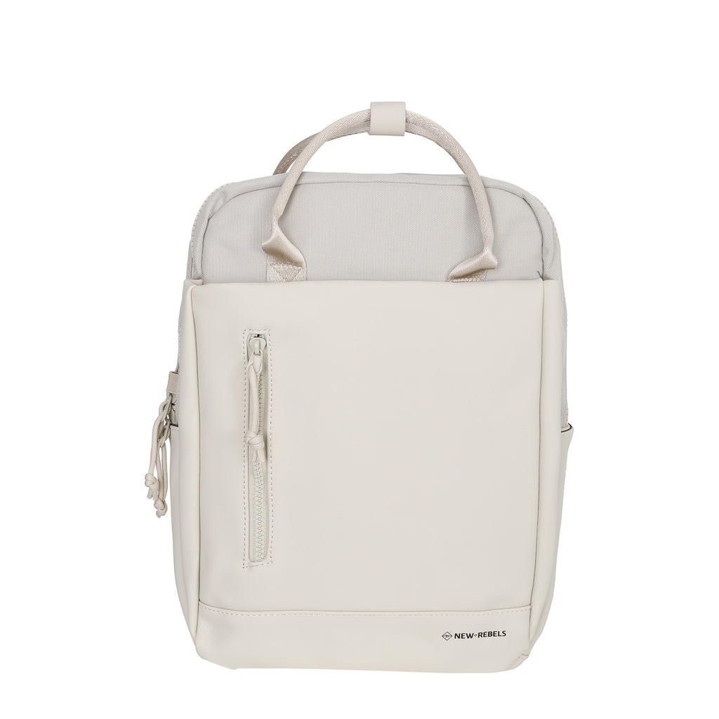 Bruce Miami Rugzak 9L Waterafstotende Laptop Rugtas 13 inch Schooltas en Werktas van PU Nylon Comfortabel Comp 9L
