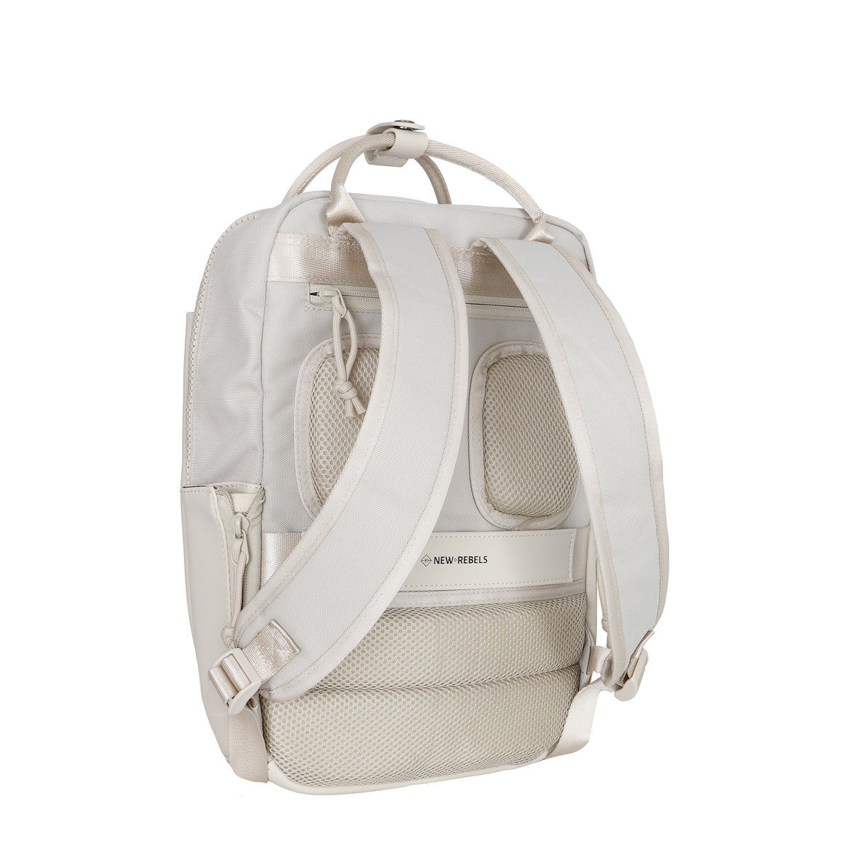 Bruce Miami Rugzak 9L Waterafstotende Laptop Rugtas 13 inch Schooltas en Werktas van PU Nylon Comfortabel Comp 9L