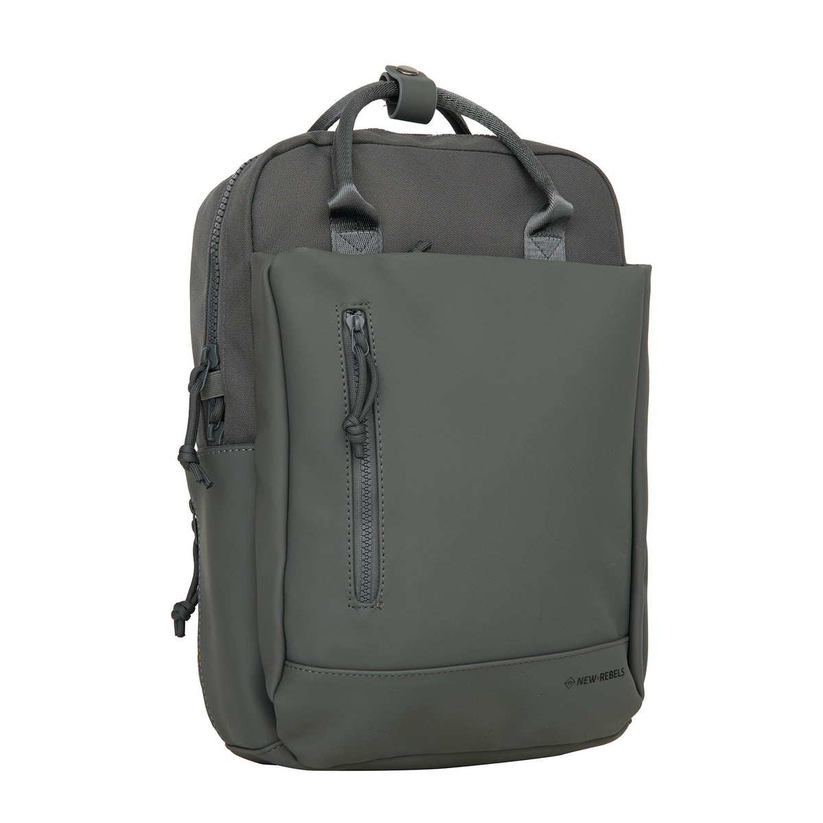Bruce Miami Rugzak 9L Waterafstotende Laptop Rugtas 13 inch Schooltas en Werktas van PU Nylon Comfortabel Comp 9L