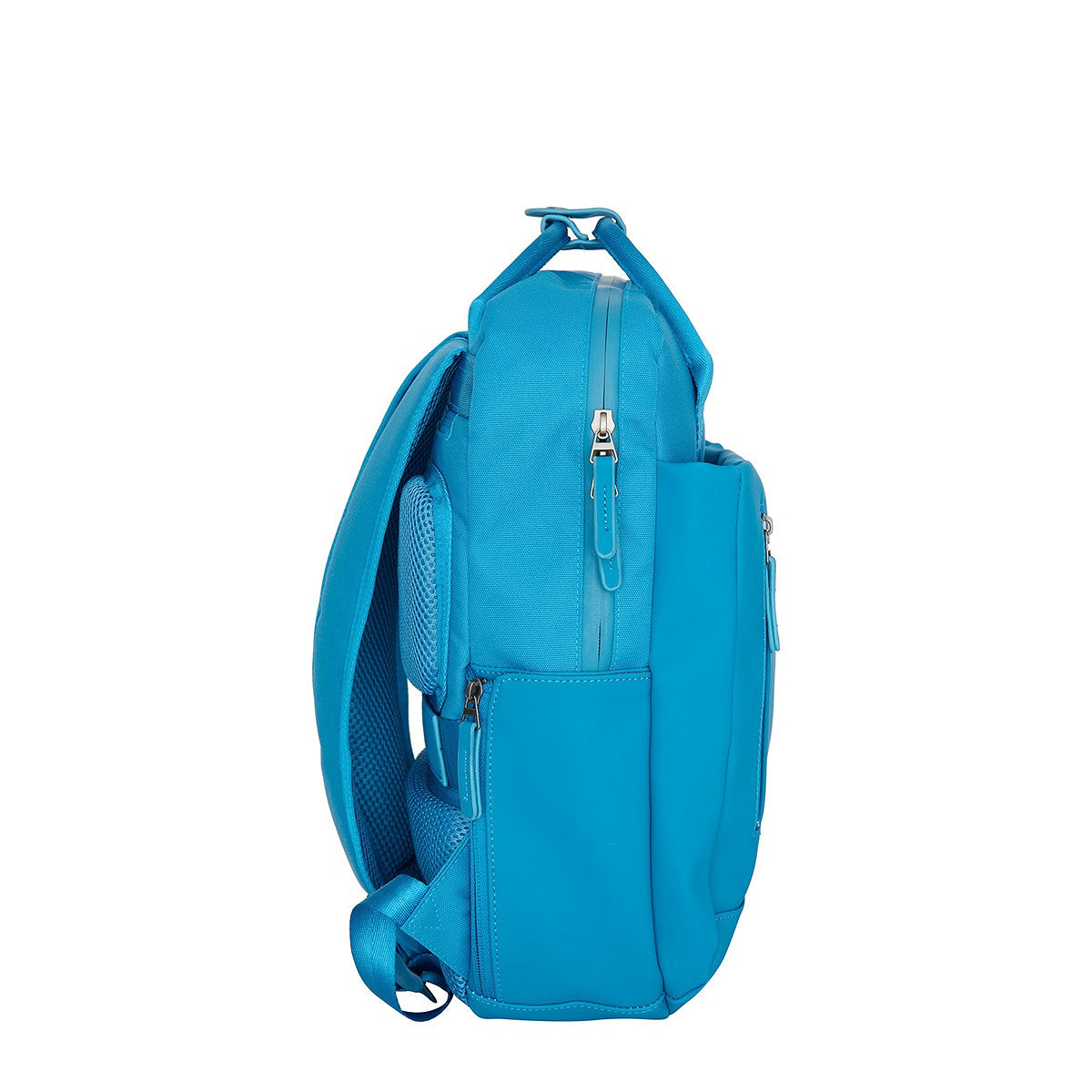 Bruce Miami Rugzak 9L Waterafstotende Laptop Rugtas 13 inch Schooltas en Werktas van PU Nylon Comfortabel Comp 9L