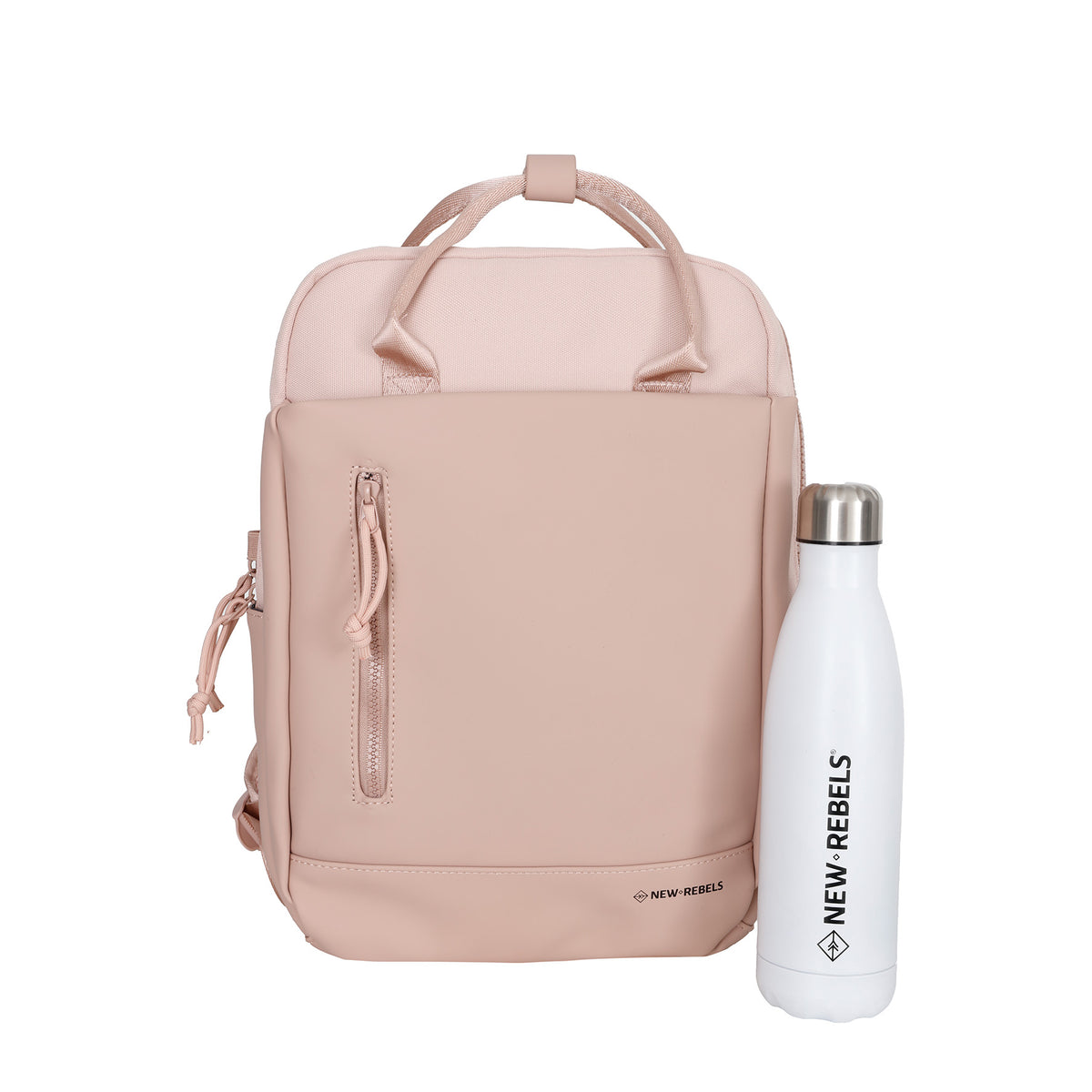 Bruce Miami Rugzak 9L Waterafstotende Laptop Rugtas 13 inch Schooltas en Werktas van PU Nylon Comfortabel Comp 9L