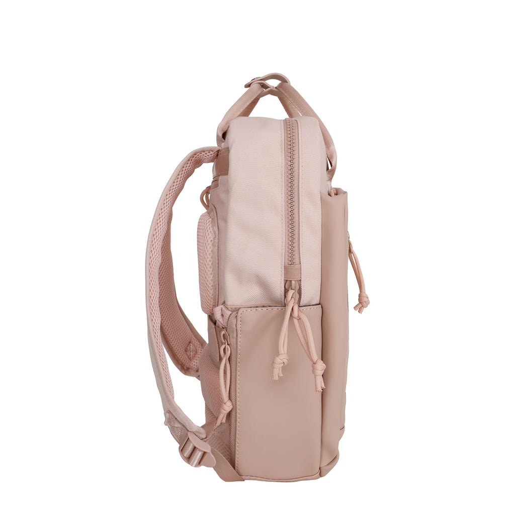 Bruce Miami Rugzak 9L Waterafstotende Laptop Rugtas 13 inch Schooltas en Werktas van PU Nylon Comfortabel Comp 9L