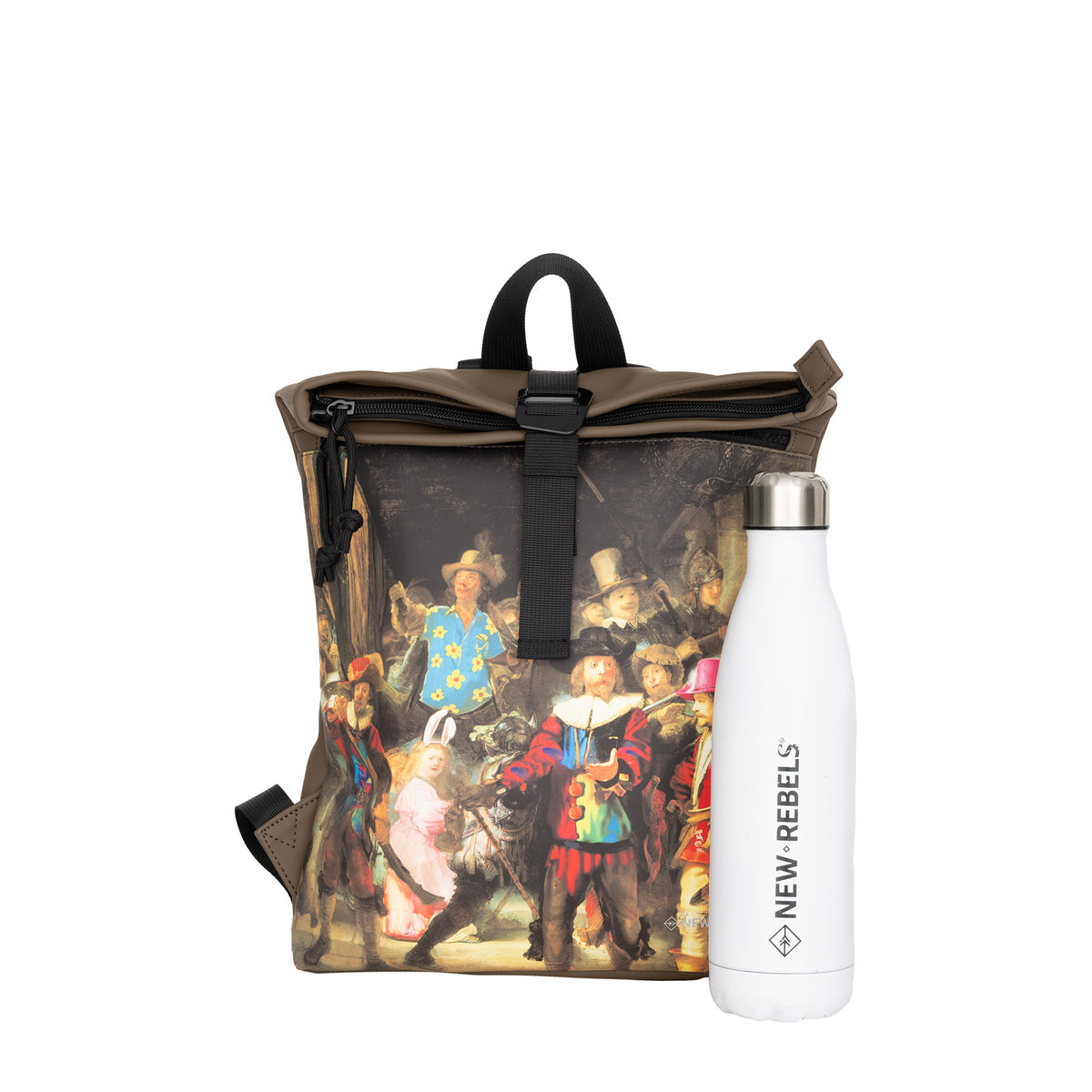 New Rebels Mart Arts Los Angeles Rolltop Rugzak 7L Dog Series