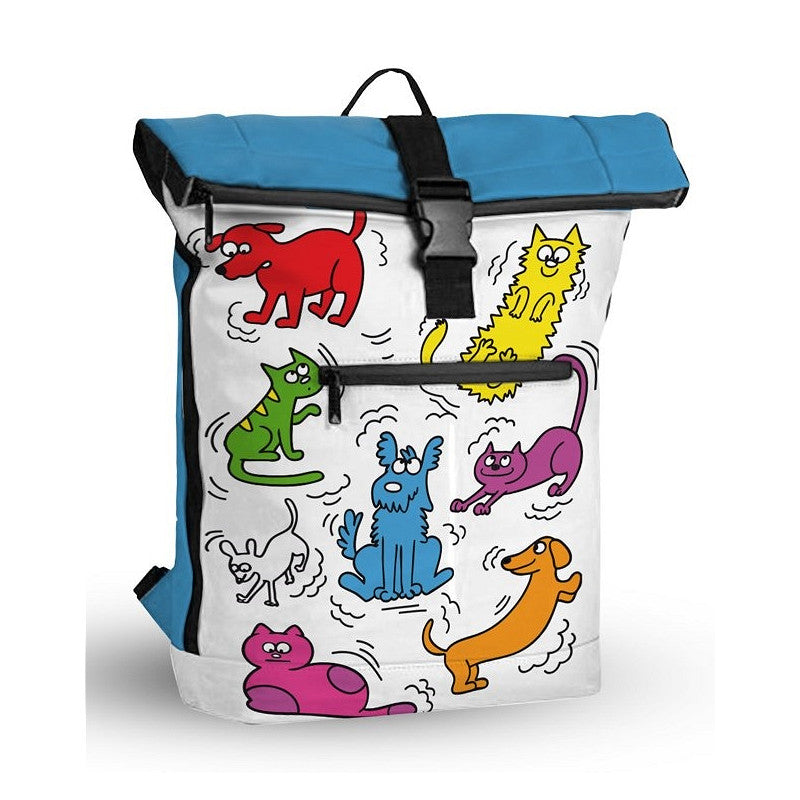 Mart Arts New York Cartoon Rolltop Rugzak 16L