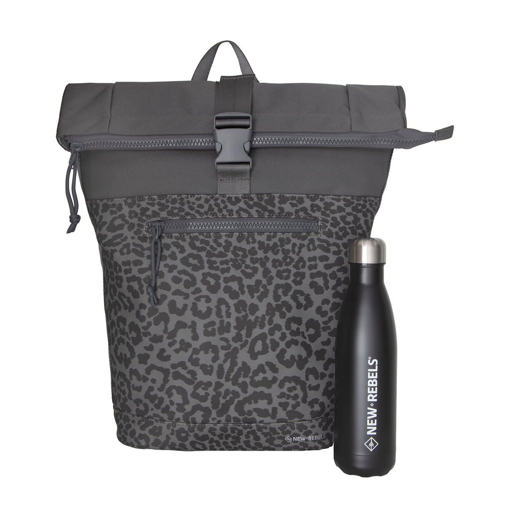 New Rebels Bruce New York 21L Rolltop Rugzak Waterafstotend Laptop 15.6"
