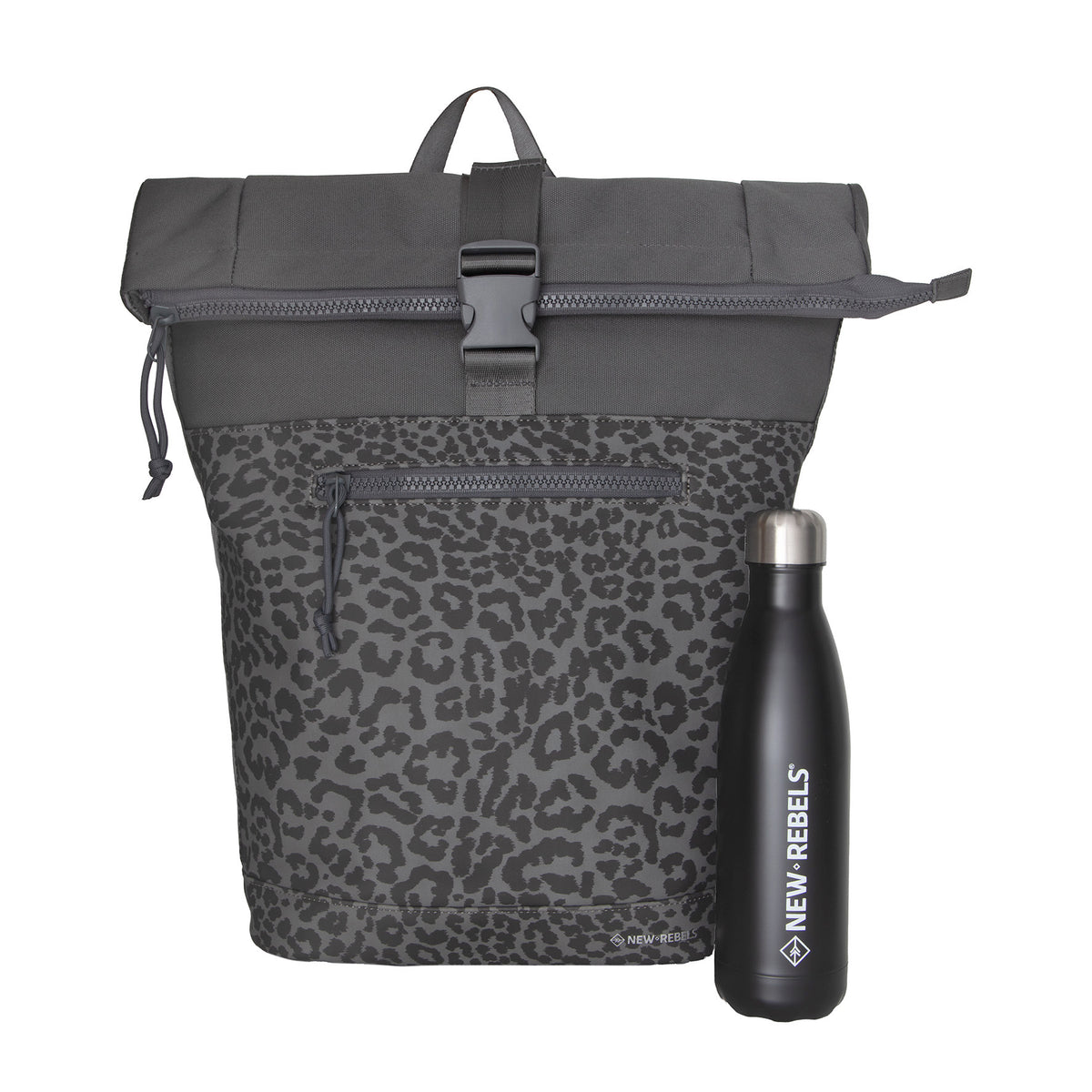 New Rebels Bruce New York 21L Rolltop Rugzak Waterafstotend Laptop 15.6"