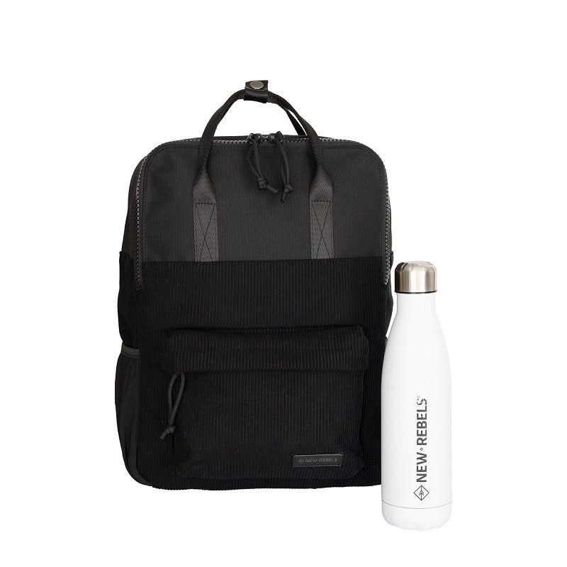 Ribbi Springfield Rolltop Rugzak 13L – Stevig Rib Polyester – Lichtgewicht Schooltas & Werktas
