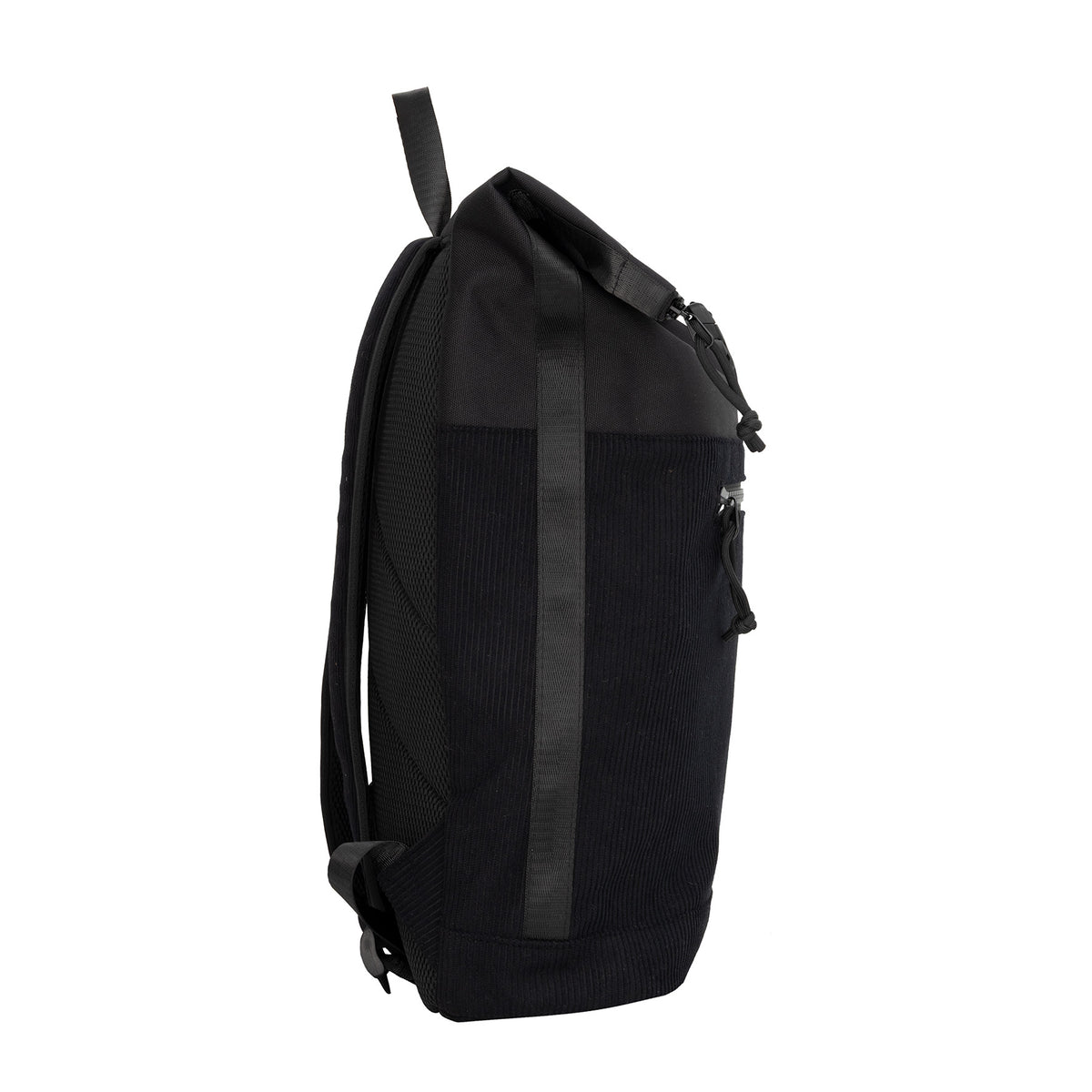 Ribbi New York Ribstof 900D Polyester Rolltop Rugzak 15.6 inch Laptop Rugtas Schooltas en Werktas 17-21L