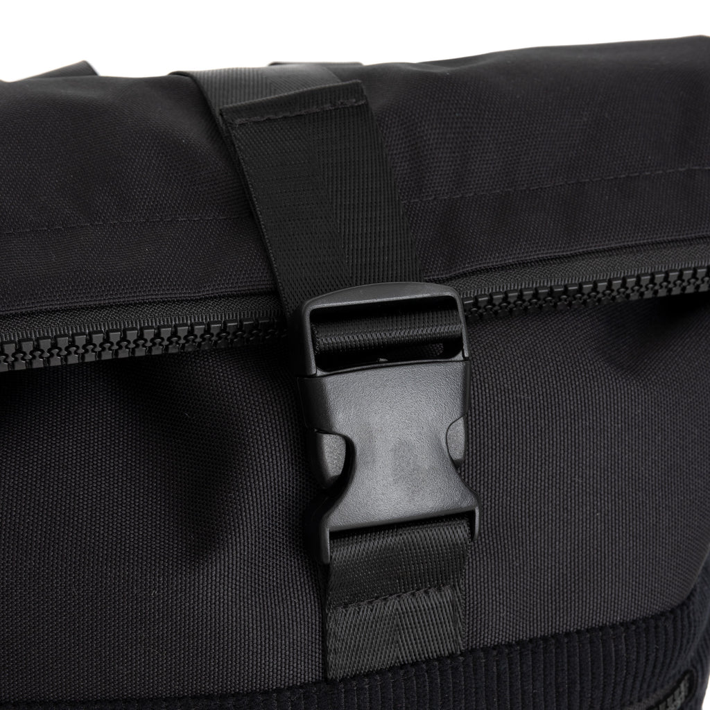Ribbi New York Ribstof 900D Polyester Rolltop Rugzak 15.6 inch Laptop Rugtas Schooltas en Werktas 17-21L