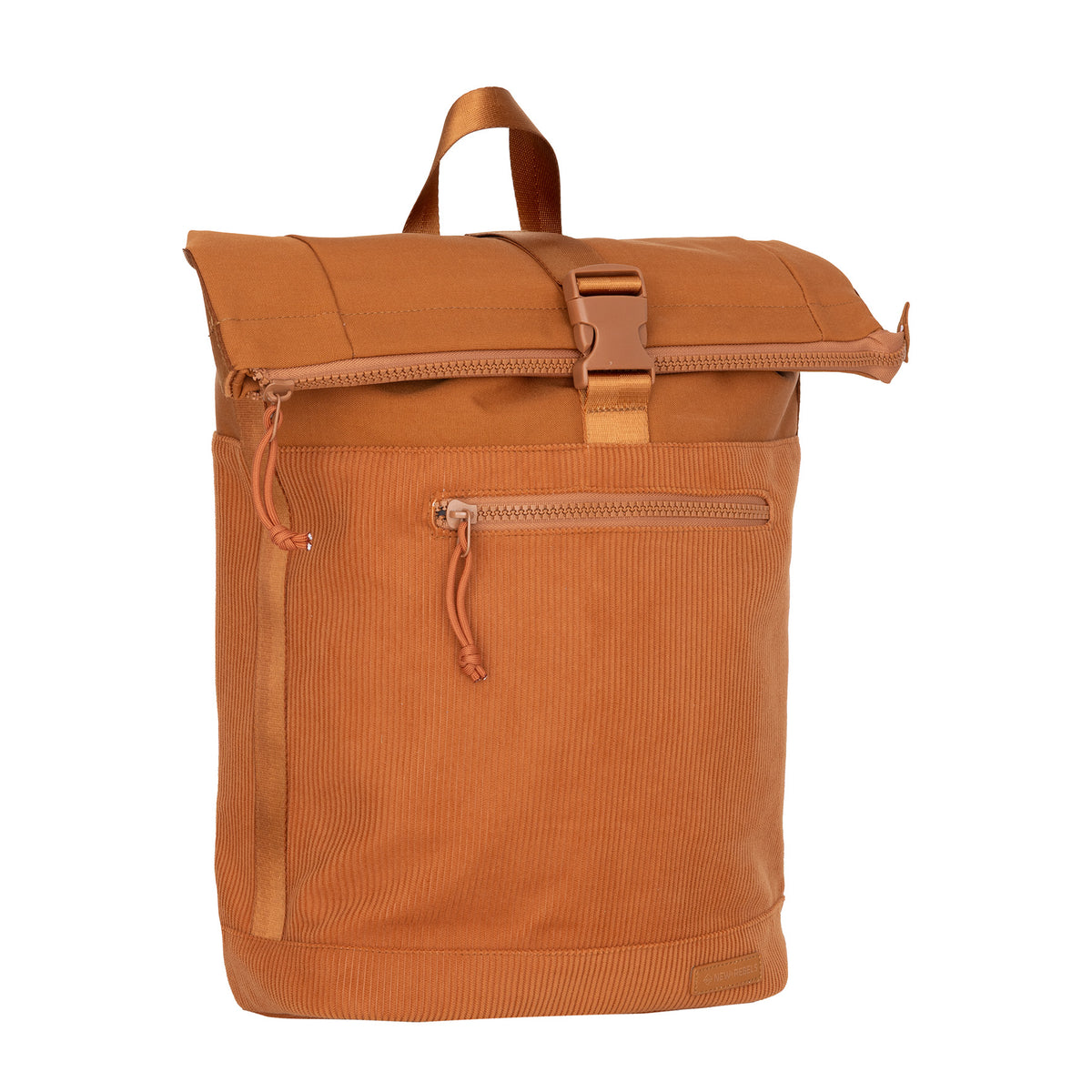 Ribbi New York Ribstof 900D Polyester Rolltop Rugzak 15.6 inch Laptop Rugtas Schooltas en Werktas 17-21L