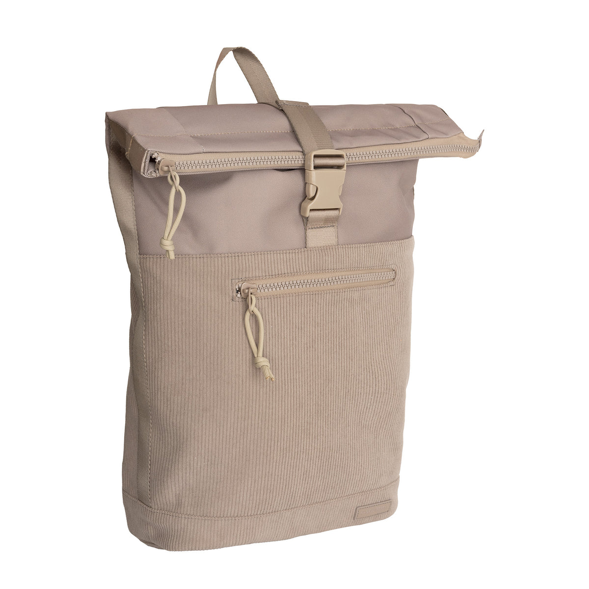 Ribbi New York Ribstof 900D Polyester Rolltop Rugzak 15.6 inch Laptop Rugtas Schooltas en Werktas 17-21L