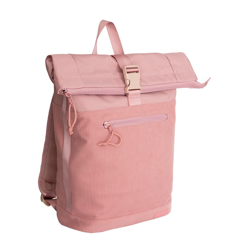 Ribbi New York Ribstof 900D Polyester Rolltop Rugzak 15.6 inch Laptop Rugtas Schooltas en Werktas 17-21L