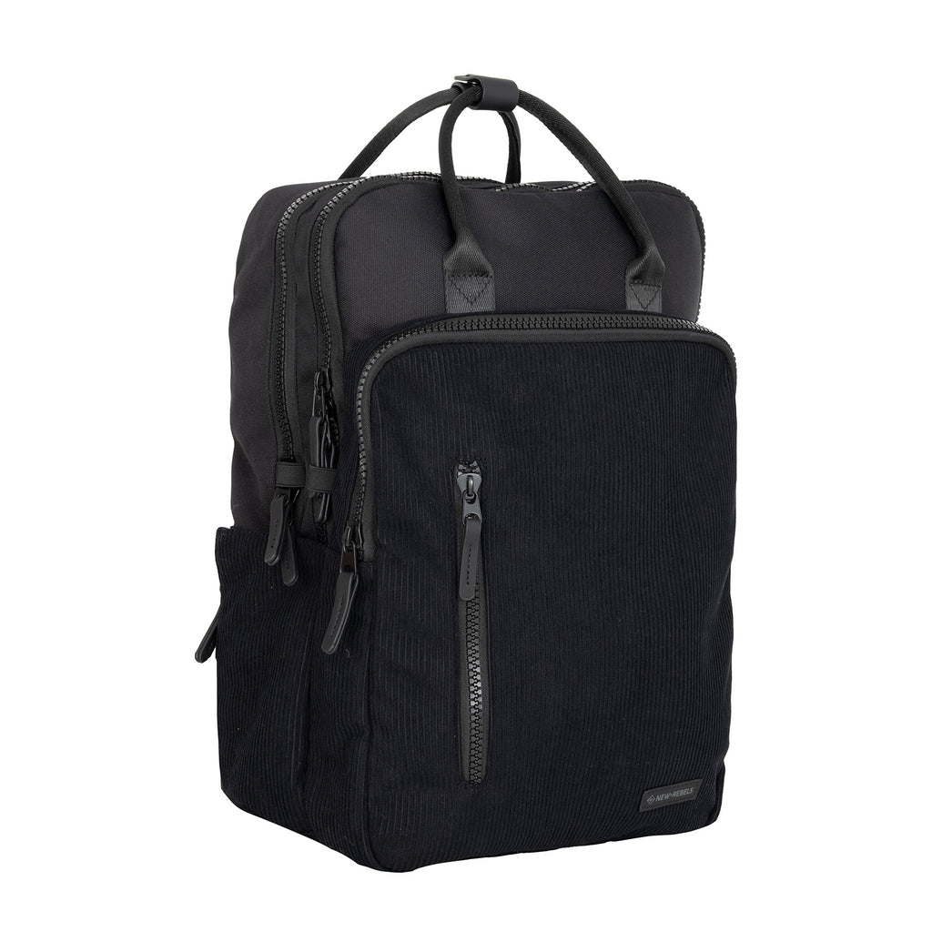 Ribbi Millwaukee Ribbi Ribstof 900D Polyester Rugzak 15.6 inch Laptop Rugtas Schooltas en Werktas 18L