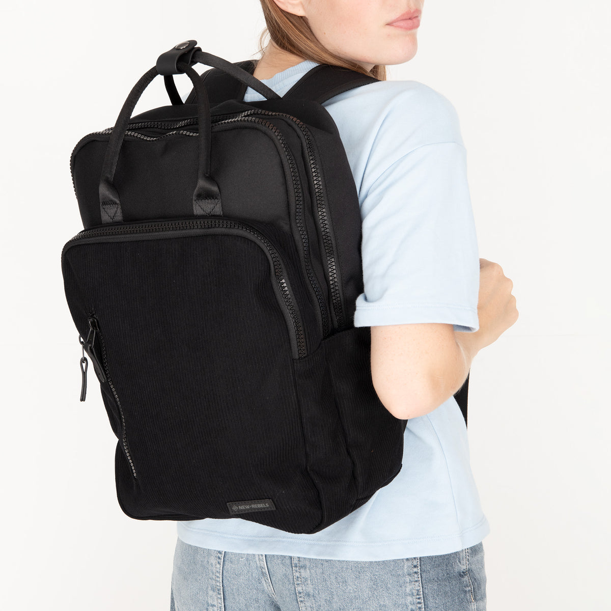 Ribbi Millwaukee Ribbi Ribstof 900D Polyester Rugzak 15.6 inch Laptop Rugtas Schooltas en Werktas 18L