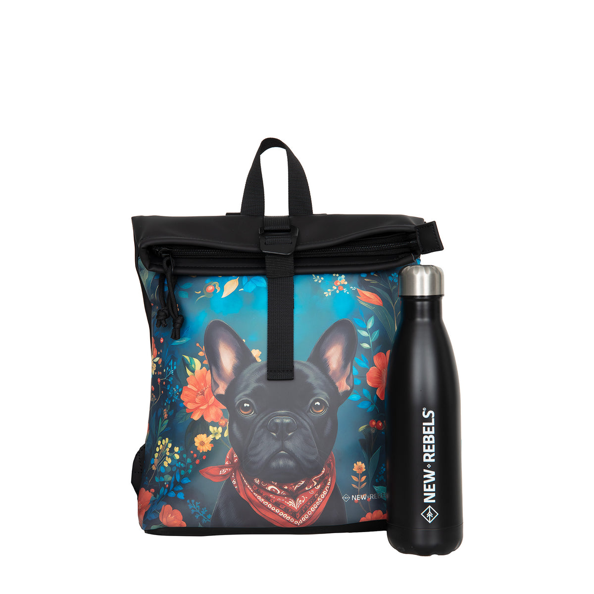 New Rebels Mart Arts Los Angeles Rolltop Rugzak 7L Dog Series