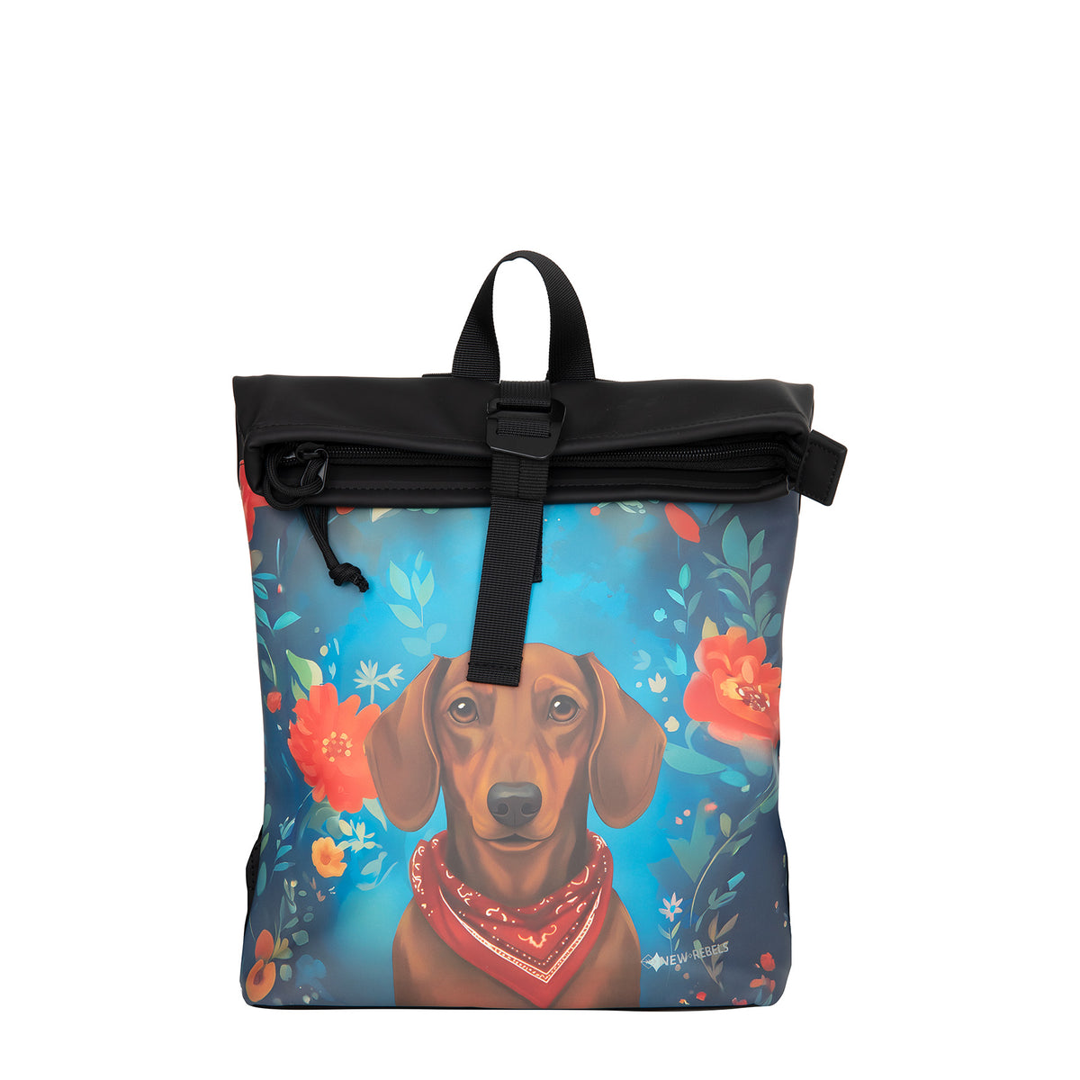 New Rebels Mart Arts Los Angeles Rolltop Rugzak 7L Dog Series
