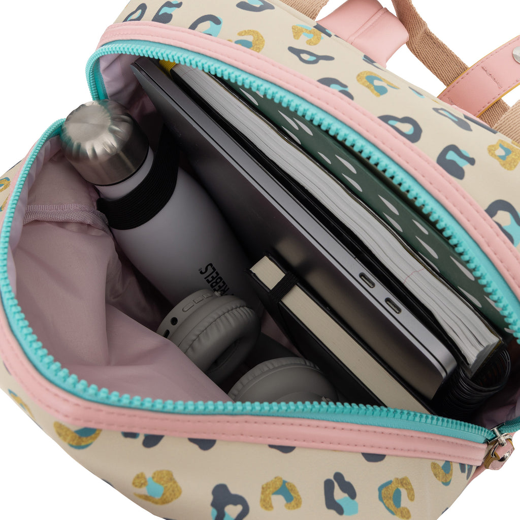 Petit Icon Backpack Large Kinderrucksack Leopard