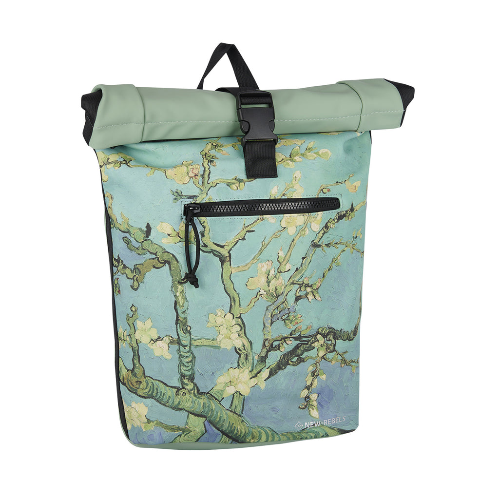 Mart Art New York Almond Blossoms 19L Backpack Rolltop Water Repellent