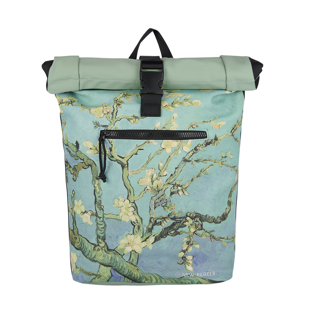 Mart Art New York Almond Blossoms 19L Backpack Rolltop Water Repellent