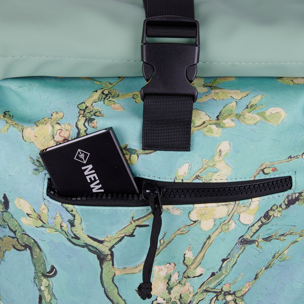 Mart Art New York Almond Blossoms 19L Backpack Rolltop Water Repellent