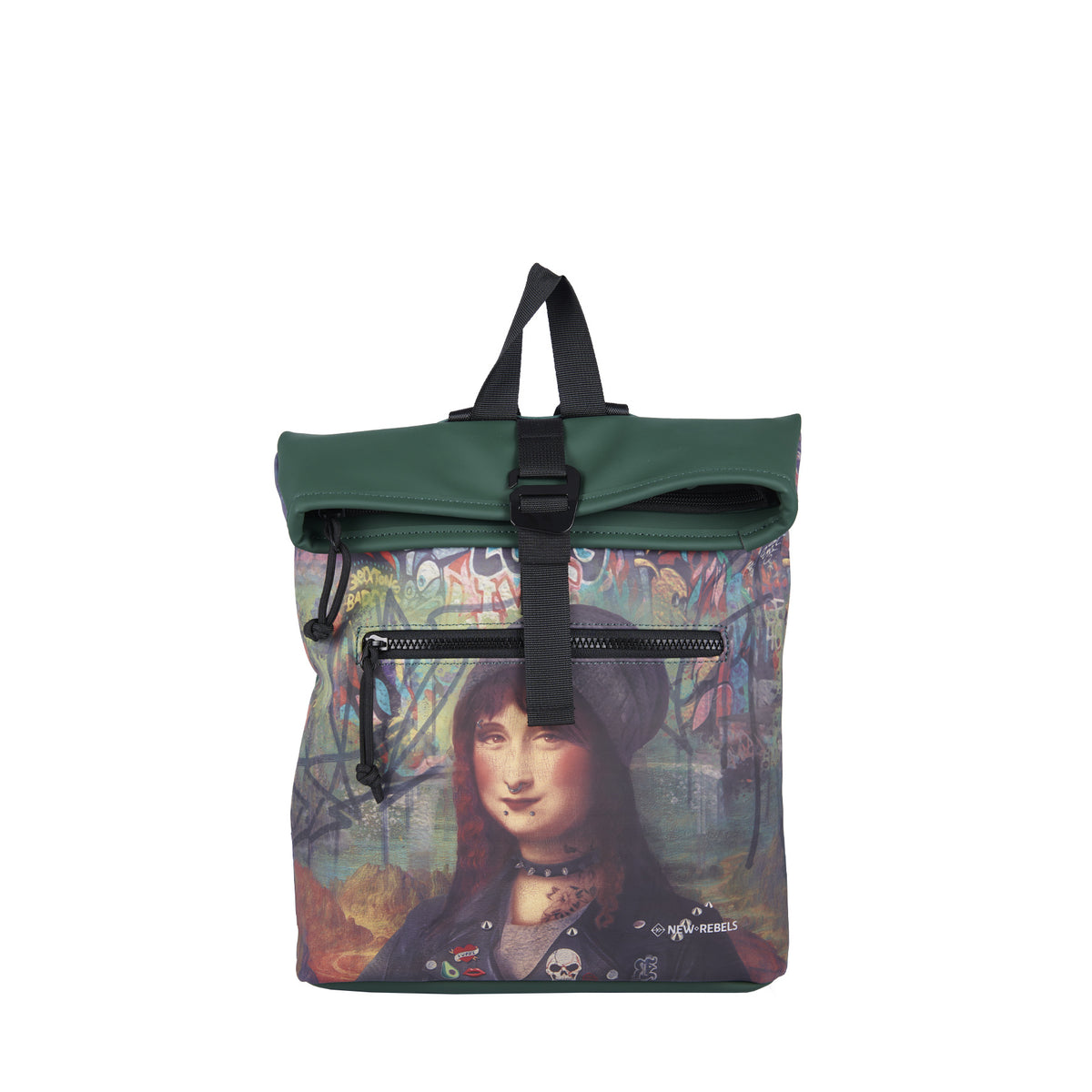Mart Art Los Angeles Mona Lisa Mini 7L Rugzak Rolltop Waterafstotend