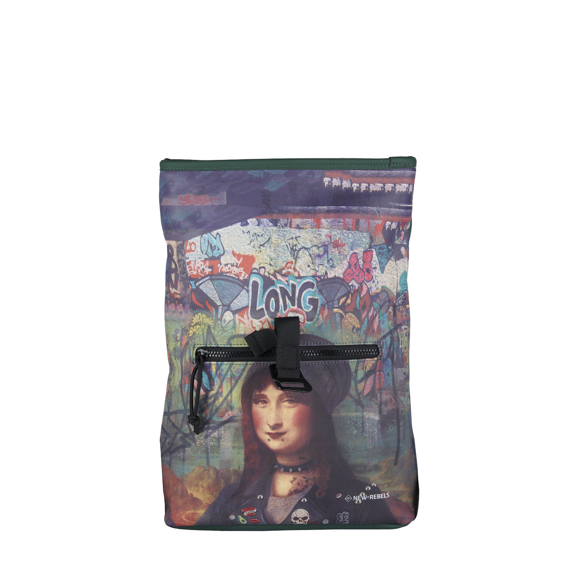 Mart Art Los Angeles Mona Lisa Mini 7L Rugzak Rolltop Waterafstotend