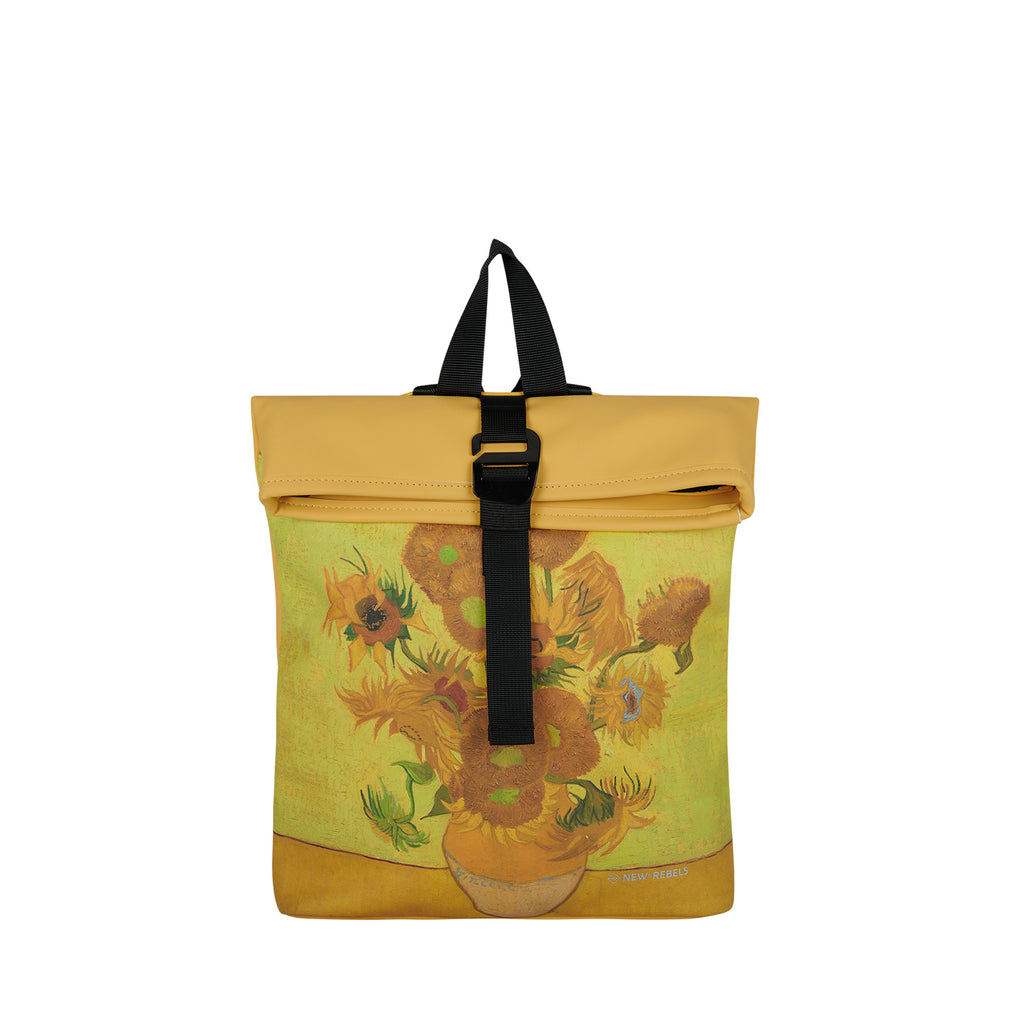 Mart Art Los Angeles Zonnebloem Mini 7L Rugzak Rolltop Waterafstotend