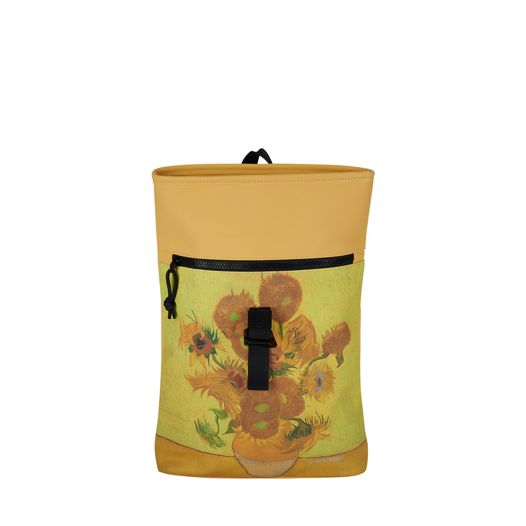 Mart Art Los Angeles Zonnebloem Mini 7L Rugzak Rolltop Waterafstotend