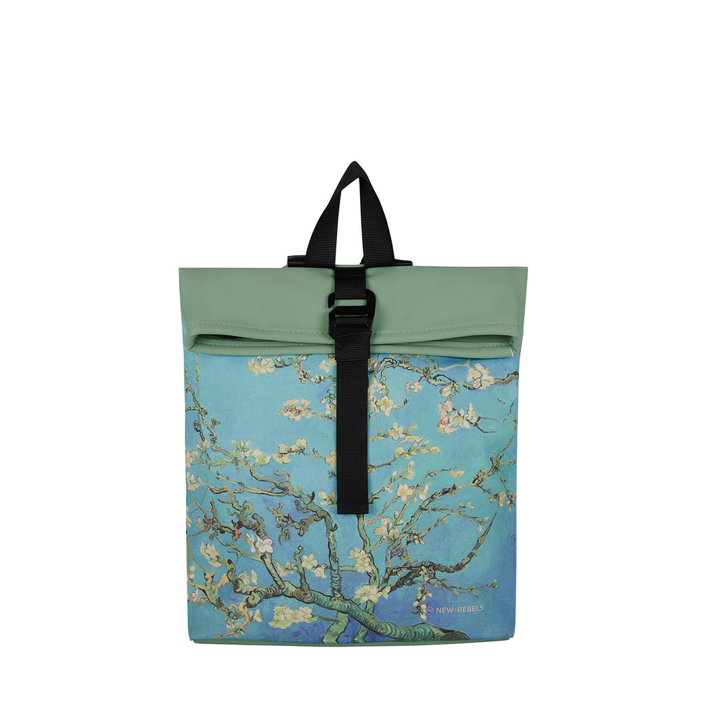 Mart Art Los Angeles Amandelbloesem Mini 7L Rugzak Rolltop Waterafstotend