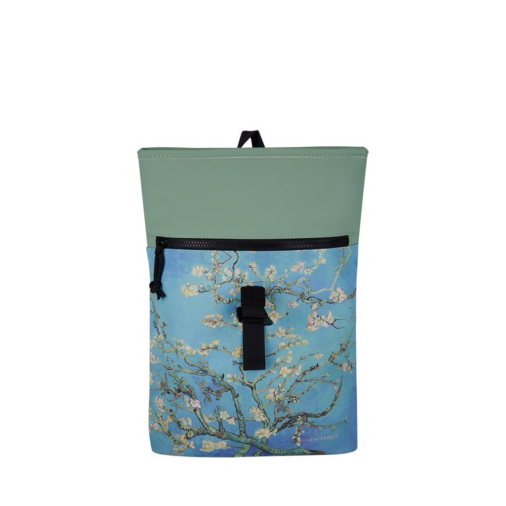 Mart Art Los Angeles Amandelbloesem Mini 7L Rugzak Rolltop Waterafstotend
