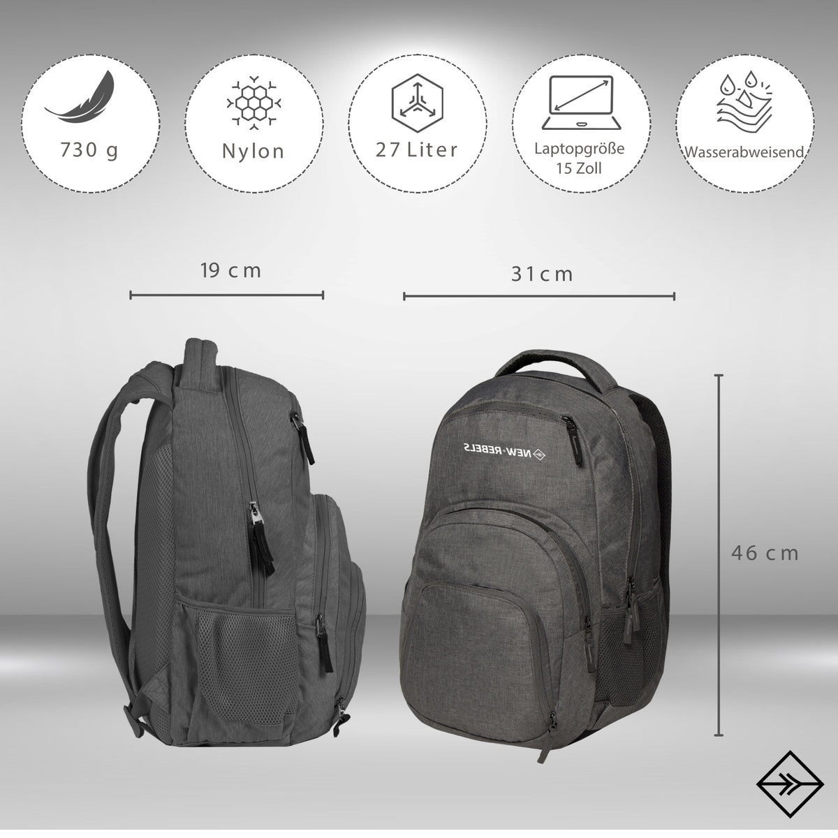New Rebels ® Bts 3 Schultasche Mit Laptopfach Print