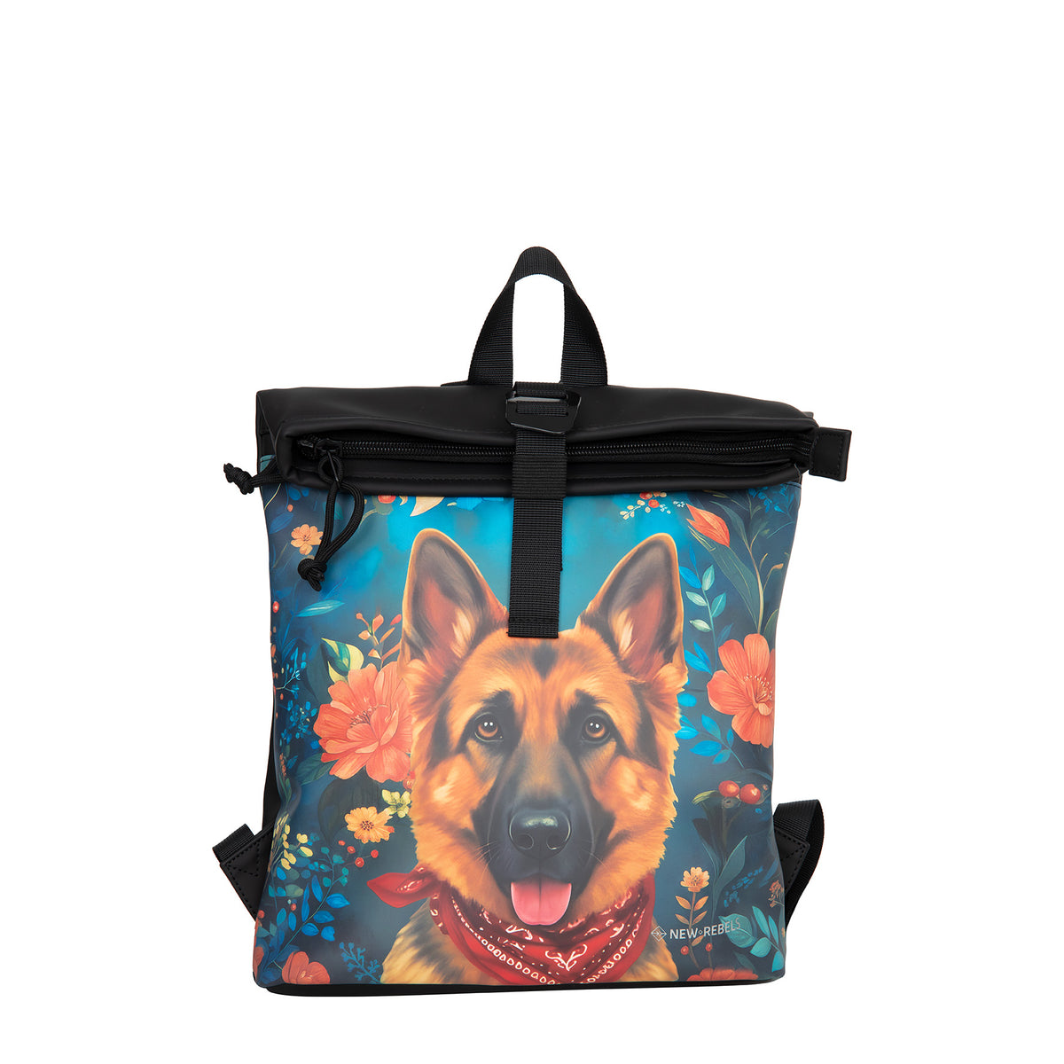 New Rebels Mart Arts Los Angeles Rolltop Rugzak 7L Dog Series