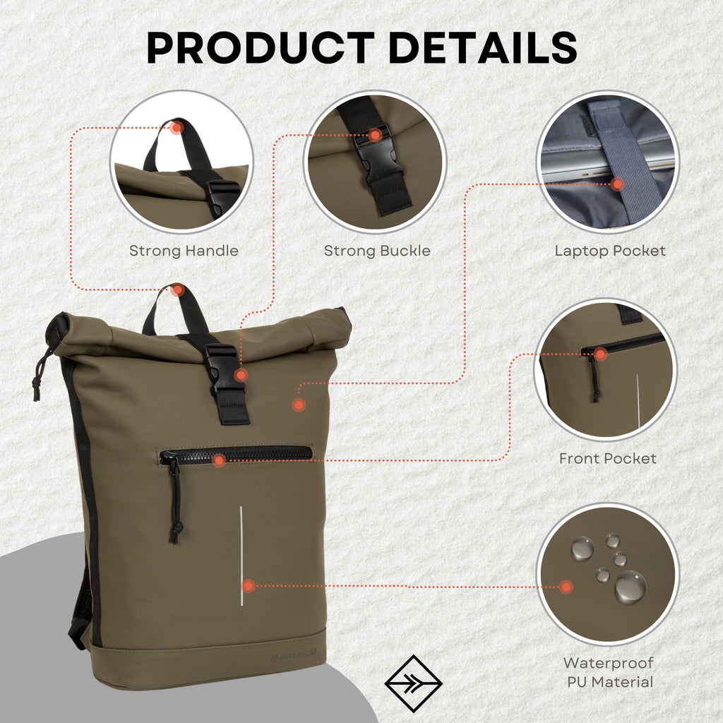 Mart - New York Rolltop Backpack 21L